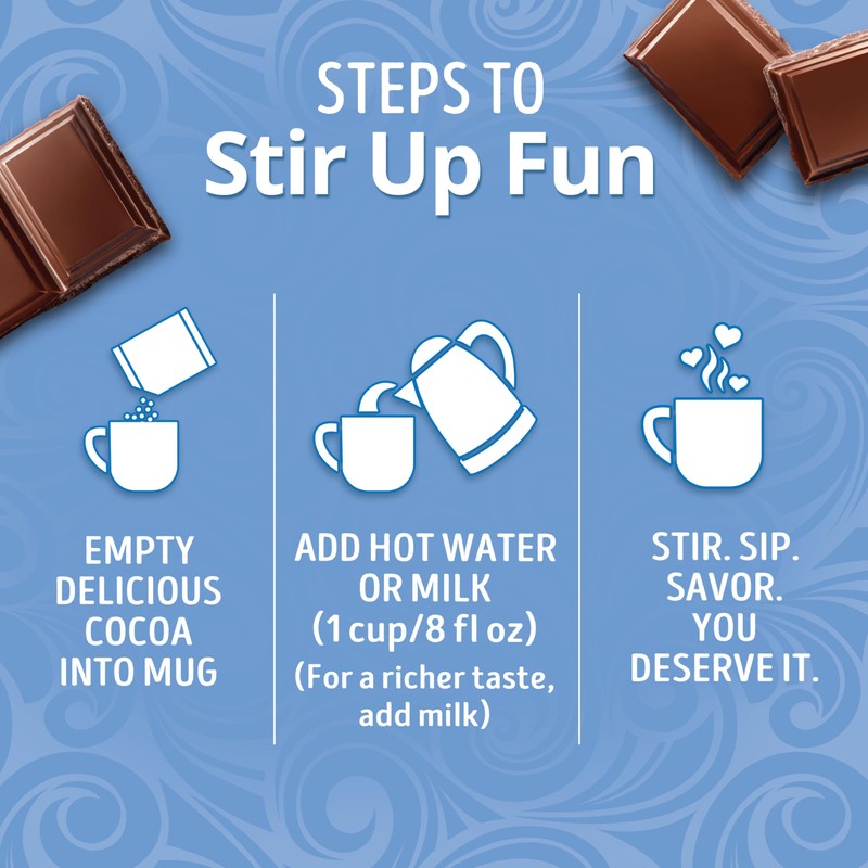 Swiss Miss Milk Chocolate Flavor No Sugar Added Hot Cocoa
