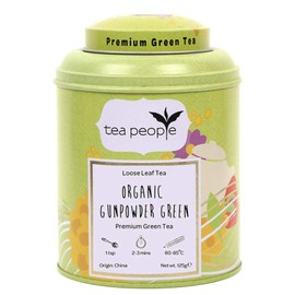 Tea People Organic Gunpowder Green Loose Tea Caddy 125g