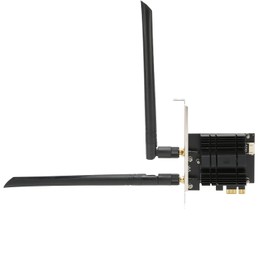ASHATA Adaptador de Red Inalámbrica PCIE, Tarjeta WiFi PCIE de Banda Dual de 2,4 GHz Y 5,8 GHz, Adaptador WiFi PCIE 4.2 Compatible con Tarjeta WiFi de Escritorio AC1300Mbps para PC de