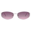 Appassal Retro Oval Sunglasses For Women Men Hexagonal Rectangle Metal