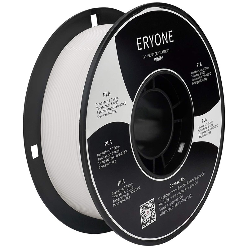 ERYONE PLA Filament 1.75mm, 3D Printer Filament PLA , +/-0.03mm,
