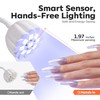 modelones UV Nail Lamp, Mini Wireless LED UV Light for