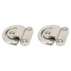 Stainless Steel Marine Folding Pad Eye Cleat Heavy Duty D