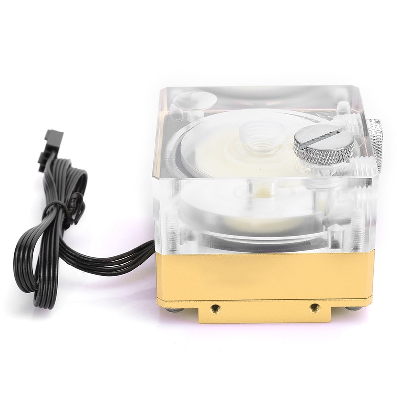 Water Cooling Pump Acrylic Aluminum Computer Accessory Heat Sink Mute