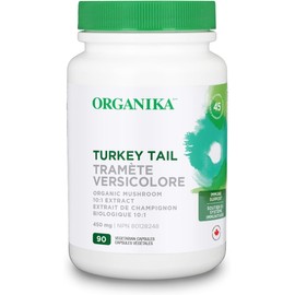 Organika Turkey Tail Mushroom- Organic 450mg 10:1 Extract- Immune Support- 90vcaps