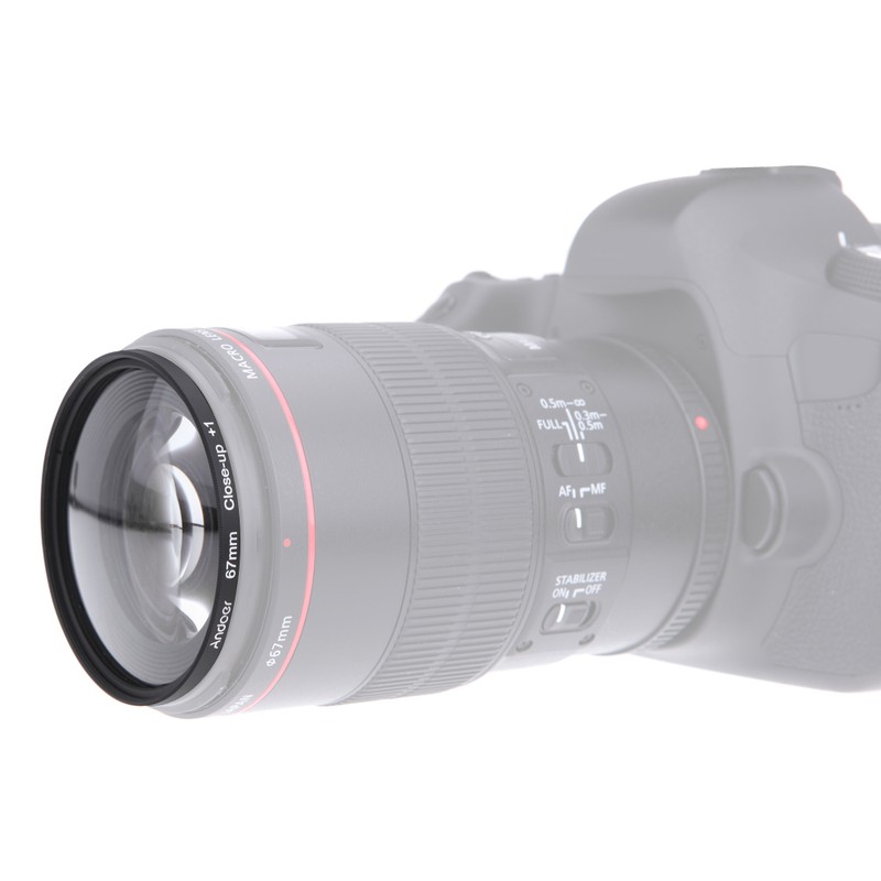 Andoer 55mm Macro Close-Up Filter Set +1 +2 +4 +10