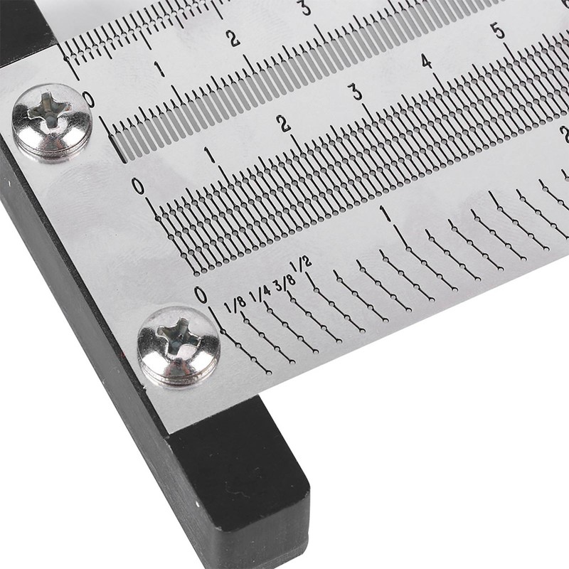 Ultra Precision Marking Ruler Stainless Steel Woodworking Scribing Ruler Gauging