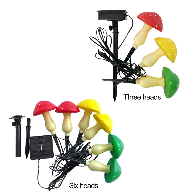 Solar Mushroom String Light Outdoor Garden Decoration Lights LED Mushroom