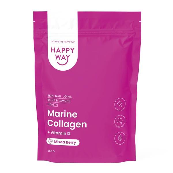 HAPPY WAY Marine Collagen Powder + Vitamin D - 250g