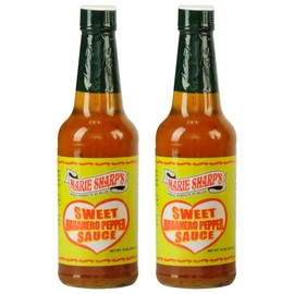 Marie Sharp’s Sweet Habanero Pepper Sauce,10 oz | Belizean Hot Sauce with Sweet & Spicy Flavor | Perfect for Glazes, Marinades & Dips | All-Natural, No Preservatives [Pack of 2]