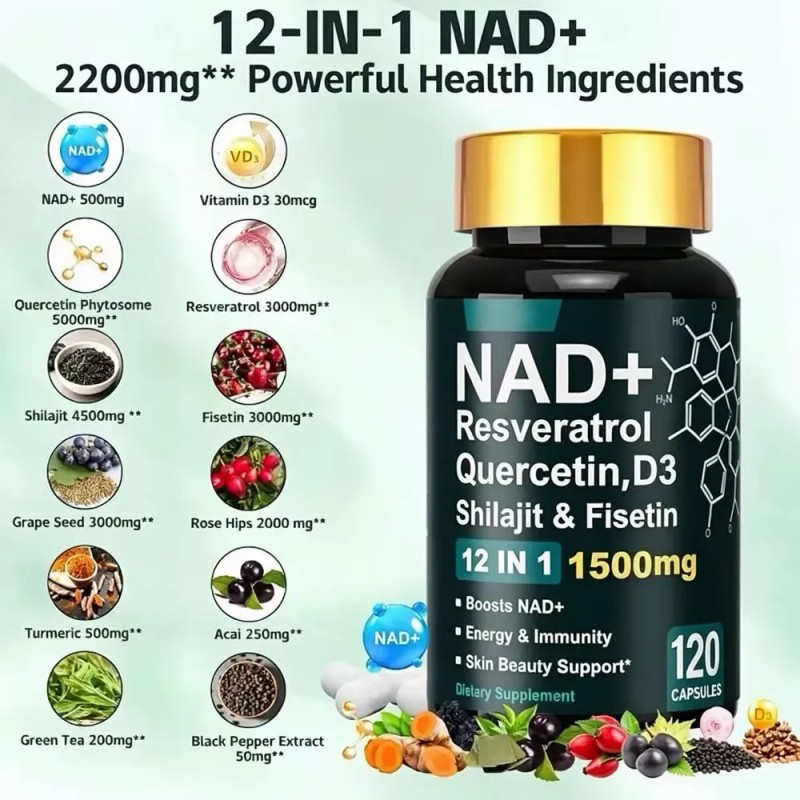 Dr.hr Nad+ Resveratrol Vitamin D3quercetin&fisetin,antiaging