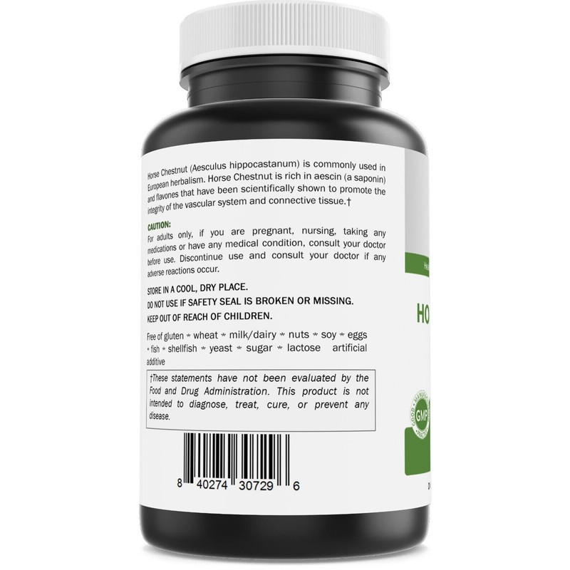 Brieofood Horse Chestnut Extract 600 mg per Serving - 180