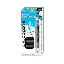 L.A. COLORS Dual Liner & Shadow Pencil w/Sharpener, Smokey CBPN922