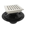 WEBANG 4 Inch Square Shower Floor Drain with Flange,Quadrato Pattern