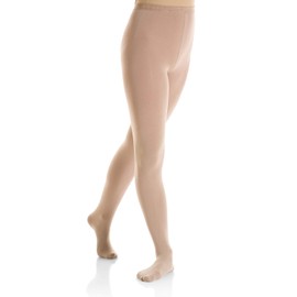 Mondor 3337 Light Tan Footed Evolution Figure Skating Tights M