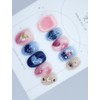 Handmade nail tips - Fluffy, heart package - Short square