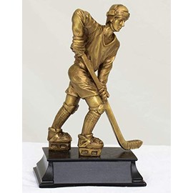 U Bargain Mall 6.5" Gold Hockey Player Figurine E1224