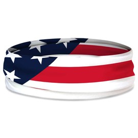 Gone For a Run RokBAND Multi-Functional Sports Headband (Long) and Neck Gaiter | USA Flag