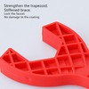 1Pc Red Multifunctional Double Head Shower Wrench Plastic Made Lightweight