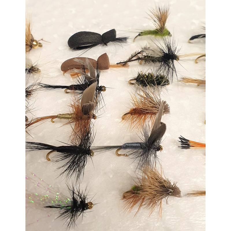 Jackal Outdoors 30 Pc Mixed Dry Trout Flies