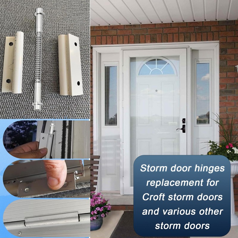 4 Sets K5131 Aluminum Storm Door Hinge Pin Kit, 8