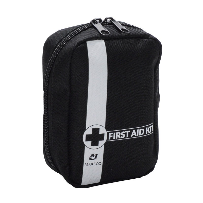 MFASCO Boy Scout Personal First Aid Kit-Compact Black Pouch Attaches