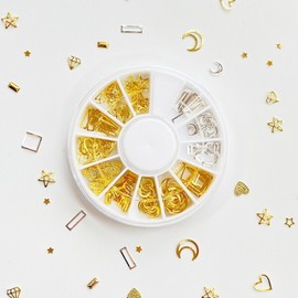 Nail Parts 12 species Nail Nail Nail Nail Cue Big Self Nail Nail Art Material / 네일파츠 12종세트 네일재료 네일스톤 네일큐빅 셀프네일 네일아트재료