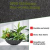 Black Hanging Basket Liners, Round Fabric Planter Basket Liner, Hanging