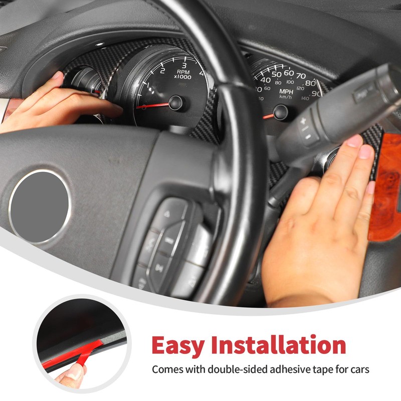 Linskip Dashboard Panel Trim Compatible with Avalanche/Suburban/Tahoe/Silverado 1500 & Yukon/Sierra