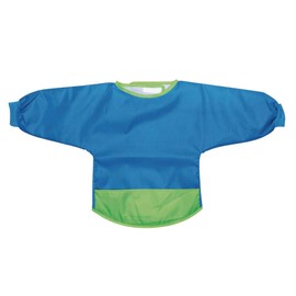 Colorations Long Sleeve Polyester, Machine Washable, 30" Wide and 16" Long, Soft and Comfortable to Wear, Kids Smock, Crafting Smock, Smock for Children, Painting Smock