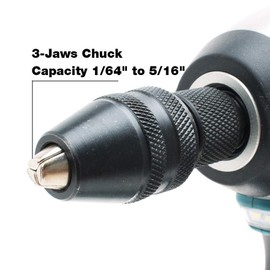 AUTOTOOLHOME 1/4-inch Hex Shank Keyless Drill Chuck for impact driver Quick Change Chuck Adapter Power Screwdriver to Drill Converter Conversion Tool