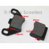 Fancy Scooters FRONT AND REAR BREAK PADS FOR TRAILMASTER XRX
