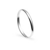 Sterling Silver Wedding Band 2mm For Men Women Unisex Ring
