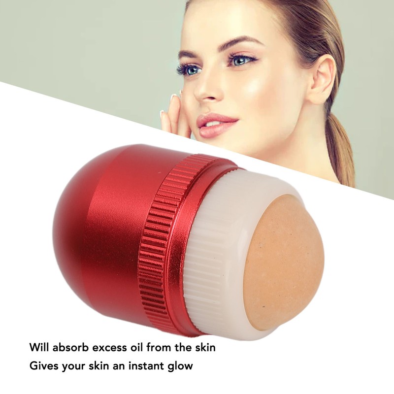 Egg Shape Volcanic Face Roller Reusable Aluminum Alloy Shell Oil