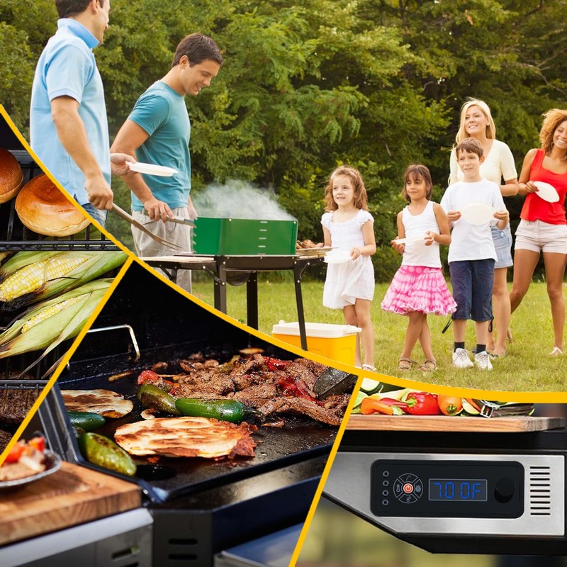 Digital Charcoal Grill & Smokers Thermometer Controller Panel Replacement Compatible