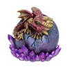 Nemesis Now Crimson Hatchling Glow Dragon Red Dragonling Crystal Figurine,