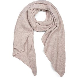 StyleBreaker 01017118 Women’s Soft Monochrome Woven Scarf in Asymmetric Shape, Winter Stole - rose