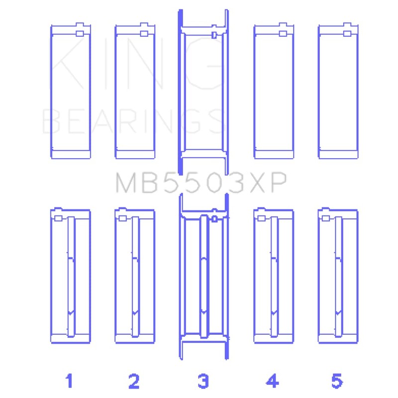 King Engine Bearings MB5503XP Main Bearing