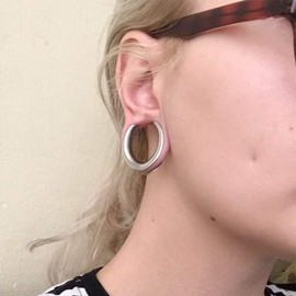 LADEMAYH 2 Pairs Cute Saddle Ear Plugs Gauges for Women,Size 0g-25mm Gauges for Ears, Basic Surgical Stainless Steel Ear Tunnels Gauge Earrings Body Jewelry, 14mm=9/16", Metal,Stainless Steel, no