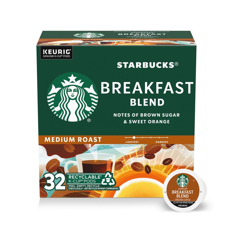 Starbucks K-Cup Coffee Pods, Medium Roast Hot or Iced Coffee,