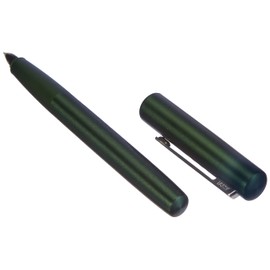 LAMY 1234746 aion Fountain Pen 77 - Modern Fountain Pen in Dark Green Made of a Seamless Aluminium Deep Drawn Housing Part - Rotationally Brushed Surface - Nib Size F