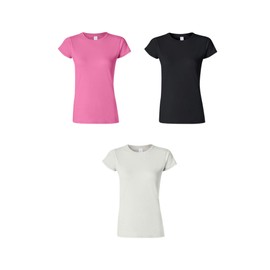 Gildan Women's Softstyle Cotton T-Shirt, 3-Pack