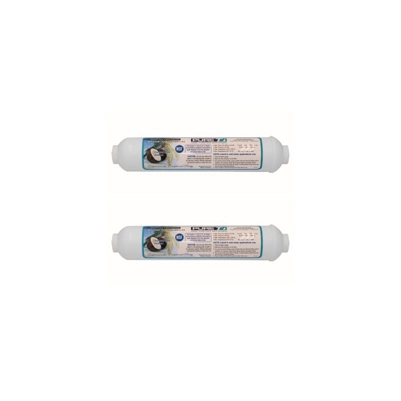PureT IL-10W-C-EZ, 10"x2" (1/4" EZ Connect) Inline Post GAC Carbon