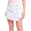 YMI Women's Denim Wrap Skort, K White, 5