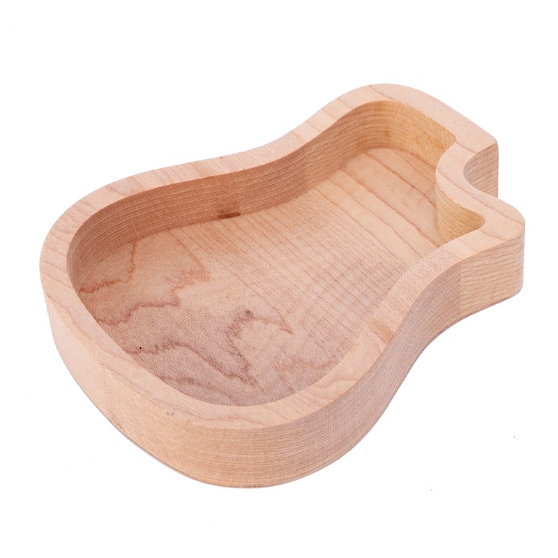 Guitar Pick Box Maple Wooden Storage Case Delicate Guitar Musical