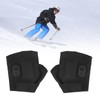One Pair Heated Fingerless Gloves Polyurethane Fiber USB Non Slip