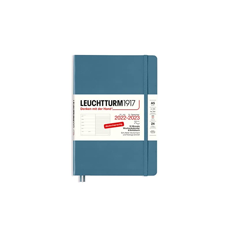 LEUCHTTURM1917 365810 Weekly Calendar & Notebook Softcover Medium (A5) 2023,