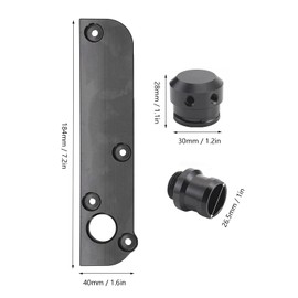 Pcv Delete, placa ciega ligera de Pcv resistente y duradera con anodizado negro para Tts 2.0T Fsi Mk2 2009-2015 para 2.0T Fsi Mk2 2008-2015