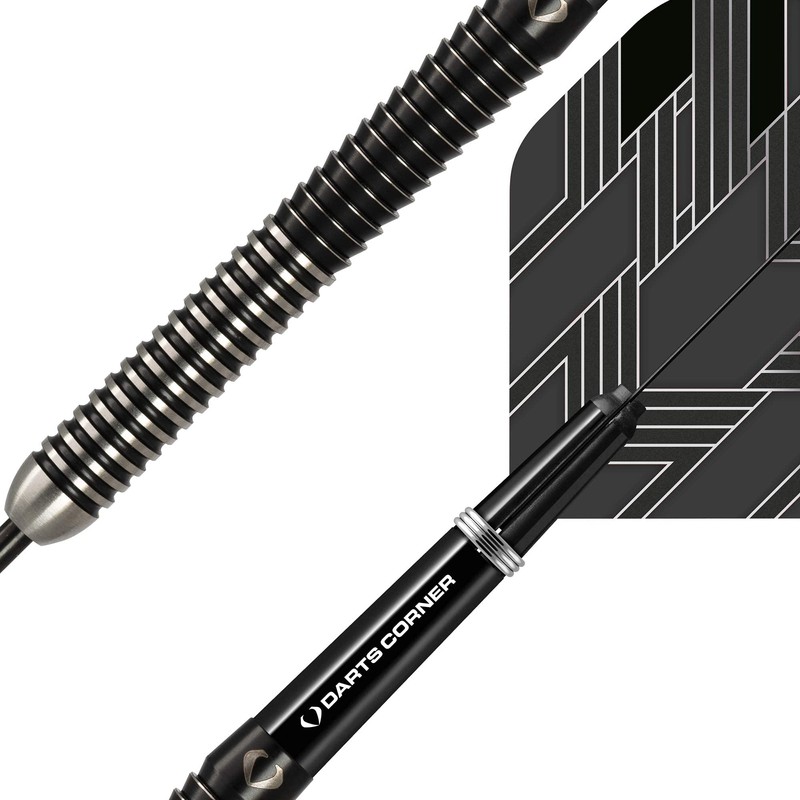 Darts Corner D0789 BlackFin | 22g Darts Set with Premium