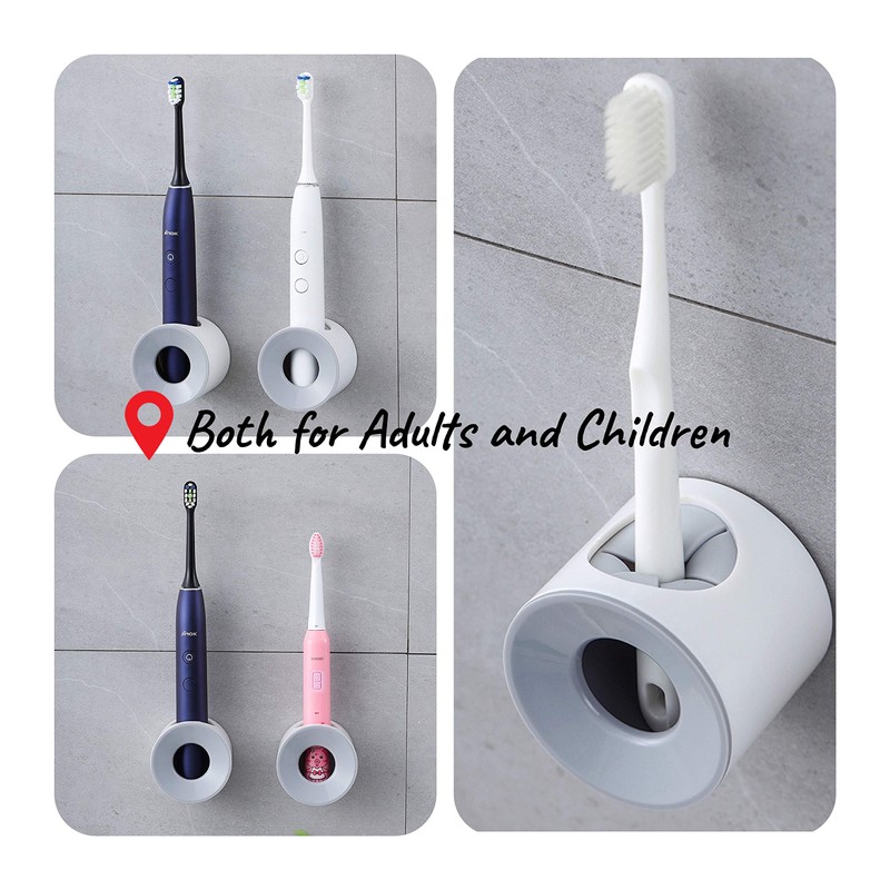 Klxsing Electric Toothbrush Holder, Wall Mounted for Shower Space-Saving, Bathroom
